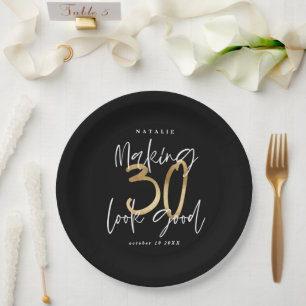 Assiettes En Carton Faire paraître 30 belles pièces d'or fête d'ann