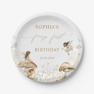 Assiettes En Carton Fairy First Birday Party Boho