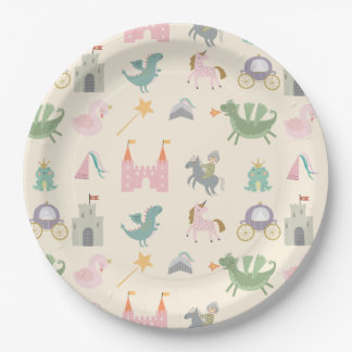 Assiettes En Carton Fairytale Cute Dragon Baby shower / Anniversaire