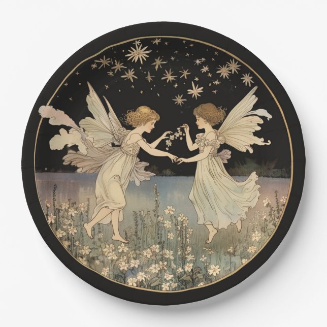 ASSIETTES EN CARTON FAIRYTALE, FAIRY BANTHDAY PARTY (Devant)