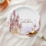 Assiettes En Carton Fairytale Magic and Enchanted Story  Baby Shower<br><div class="desc">Make your baby shower even more magical with our Once Upon a Time Fairytale Castle Baby Shower Paper Plates. Designed to complement your princess-themed celebration, these plates feature a whimsical fairytale castle adorned with soft pastel hues, sparkling details, and delicate gold accents. The enchanting design brings a sense of wonder...</div>