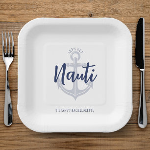 Assiettes En Carton Faisons la Fête Ancre Bleue Enterrement de Vie de 