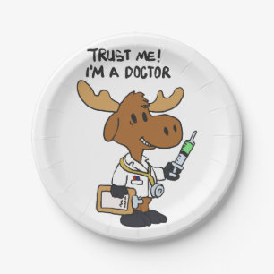 Assiettes En Carton Faites-moi confiance ! je suis un médecin  choisi