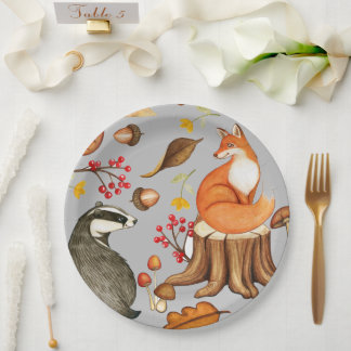 Assiettes En Carton Fall Leaves Badger & Fox