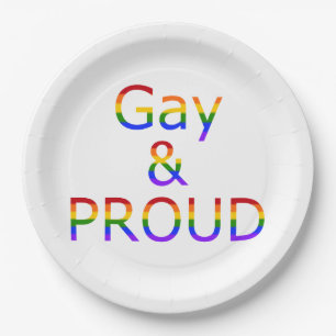 Assiettes En Carton Fallln Gay et Fier