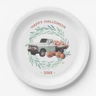 Assiettes En Carton Famille Russe Wreath Halloween Camion Citrouille