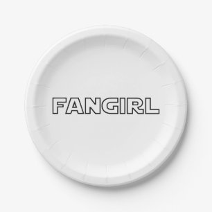 ASSIETTES EN CARTON FANGIRL