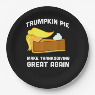 Assiettes En Carton Fantaisie Chemise Trumpkin Pie Faire Thanksgiving