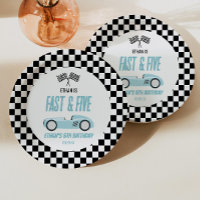 Fast & Five Blue Race Car 5e fête d'anniversaire