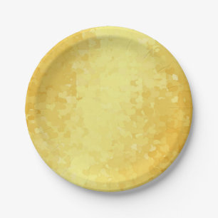 Assiettes En Carton Faux Gold Hearts Personnalisé Plaque en papier rom