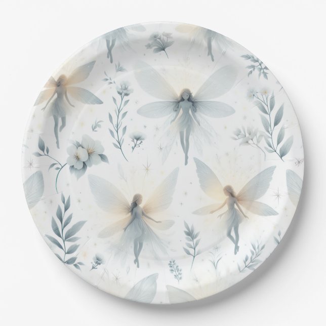 Assiettes En Carton Fée de la forêt (Devant)