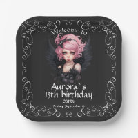 Fée Goth Pastel Noir Et Rose 13e Anniversaire