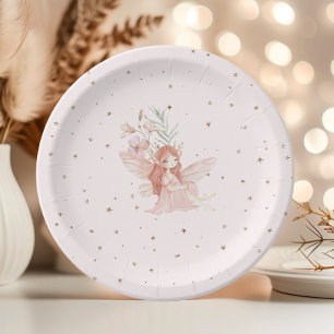 Assiettes En Carton Fée Magique Premier Anniversaire Jardin Enchanté