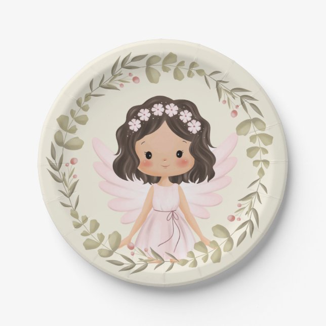Assiettes En Carton Fée première plaque (Devant)