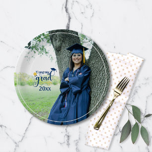 Assiettes En Carton Félicitations Grad Photo Grad Plaques papier