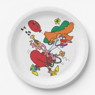 Assiettes En Carton Femme déjantée courant en clown