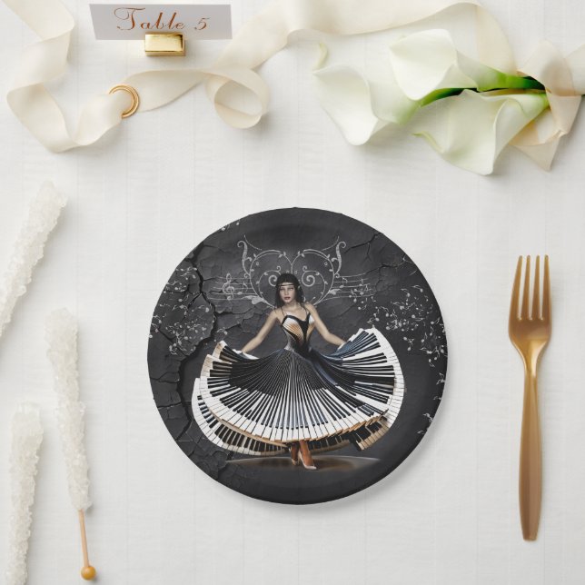 Assiettes En Carton Femme élégante (Mariage)