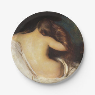 Assiettes En Carton Femme qui pleure ses cheveux (par Joseph DeCamp)