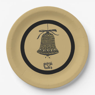 Assiettes En Carton Festif Golden Holiday Fun