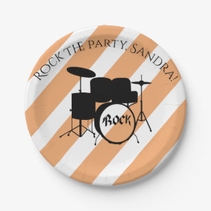 Assiettes En Carton Festival de musique Daisy Hippie Cadeaux pour musi