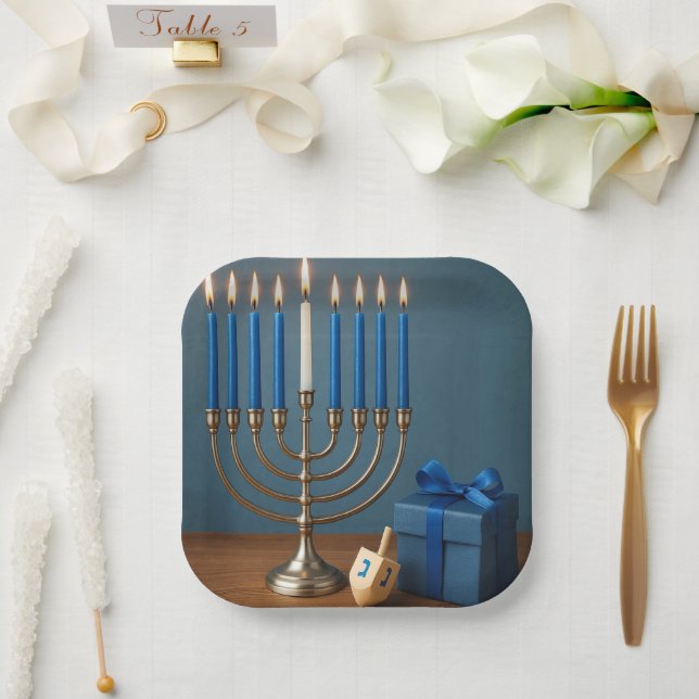 Assiettes En Carton Festival of Lights and Joy (Mariage)