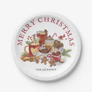 Assiettes En Carton Festive Sweet Traitements Joyeux Noël Vaisselle