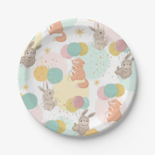 Assiettes En Carton Fête Animaux Colorful Anniversaire de enfant Party