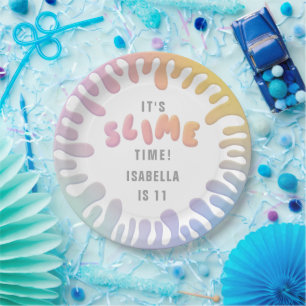 Assiettes En Carton Fête arc-en-ciel