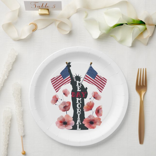 Assiettes En Carton Fête commémorative (Mariage)