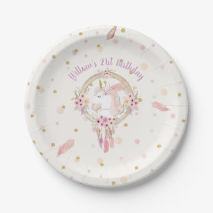 Assiettes En Carton Fête d'anniversaire de plaques à papier de licor