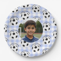 Fête d'anniversaire des enfants tartan de football