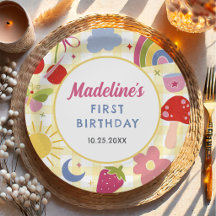 Fête d'anniversaire fantaisiste dessinée à la main