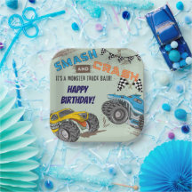 Fête d'anniversaire garçon Monster Trucks 