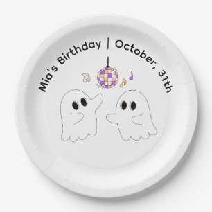 Assiettes En Carton Fête d'anniversaire Halloween   Design de citrouil