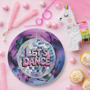 Assiettes En Carton Fête d'anniversaire Let's Dance