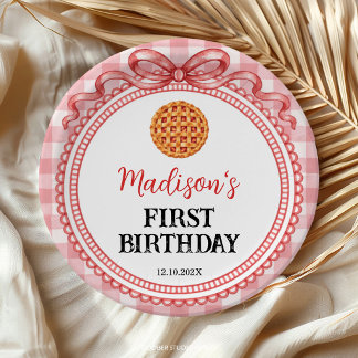 Assiettes En Carton Fête d'anniversaire Little Cutie Pie Coquette