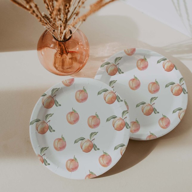 Assiettes En Carton Fête d'anniversaire Peach (Créateur téléchargé)