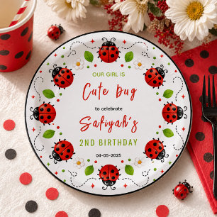 Assiettes En Carton Fête d'anniversaire pour enfants de 2 ans avec deu