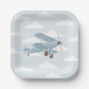 Assiettes En Carton Fête d'anniversaire Vintage voyage