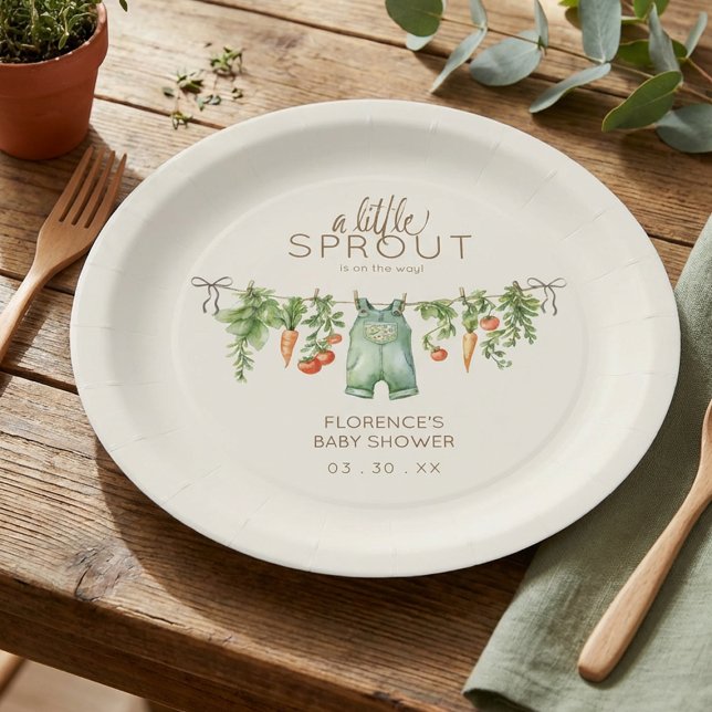 Assiettes En Carton Fête de Baby Shower Localement Produit (Créateur téléchargé)