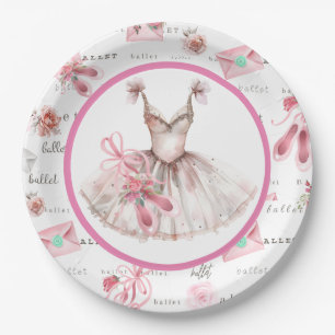 Assiettes En Carton Fête de ballet