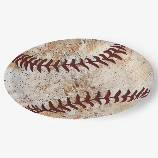 Assiettes En Carton Fête de baseball des Plates de baseball les plus f (Angle)