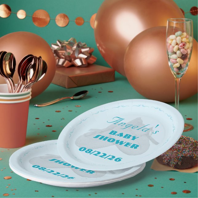 Assiettes En Carton Fête de bébé garçon Precious Bundle  (Multi)