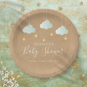 Assiettes En Carton Fête de Bébé / Sprinkle Twinkle Twinkle Little Sta