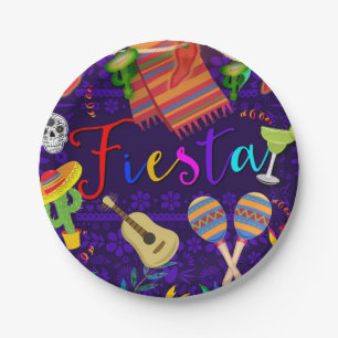 Assiettes En Carton Fête de célébration d'anniversaire Cinco De Mayo