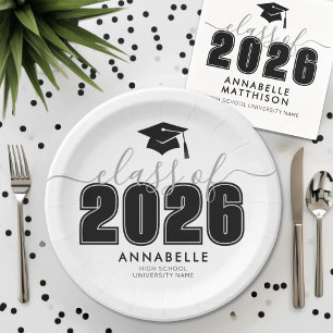 Assiettes En Carton Fête de fin d'études