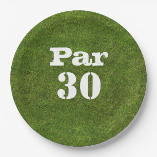 Assiettes En Carton Fête de golf 30e anniversaire Par tee trente party
