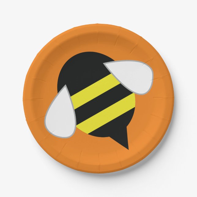 Assiettes En Carton Fête de l'abeille (Devant)