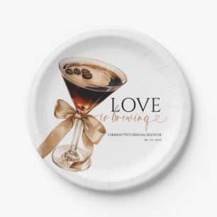 Assiettes En Carton Fête de mariage Espresso Martini Love Is Brewing