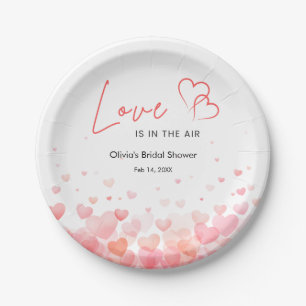 Assiettes En Carton Fête de mariage Pink & Red Love is in the Air